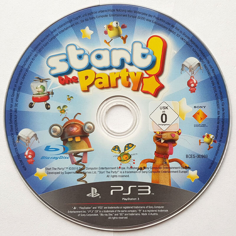 Лицензионный диск Start the Party! для PlayStation 3